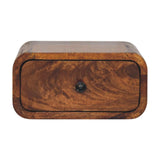 Avora Mini Wall-Mounted Chestnut 1 Drawer Nightstand - Artisan Furniture - Flyclothing LLC