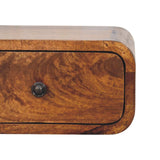 Avora Mini Wall-Mounted Chestnut 1 Drawer Nightstand - Artisan Furniture - Flyclothing LLC