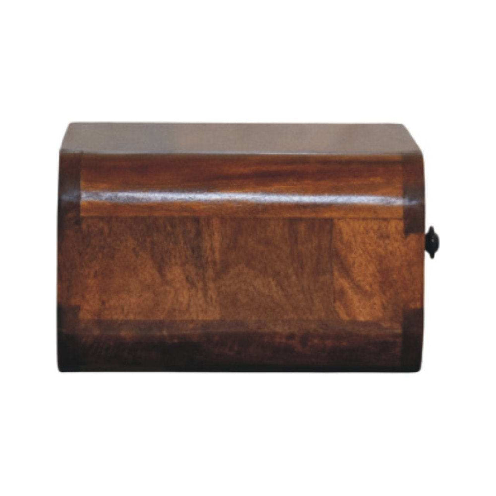 Avora Mini Wall-Mounted Chestnut 1 Drawer Nightstand - Artisan Furniture - Flyclothing LLC