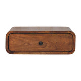 Avora Wall-Mounted Honey Caramel 1 Drawer Nightstand - Artisan Furniture - Flyclothing LLC