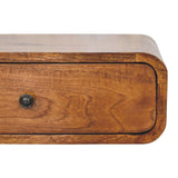 Avora Wall-Mounted Honey Caramel 1 Drawer Nightstand - Artisan Furniture - Flyclothing LLC