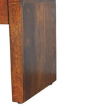 Mini Darcy Chestnut Nightstand with Curved Edges - Artisan Furniture - Flyclothing LLC
