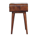 Avora Chestnut Nightstand with 1 drawer - Artisan Furniture - Flyclothing LLC