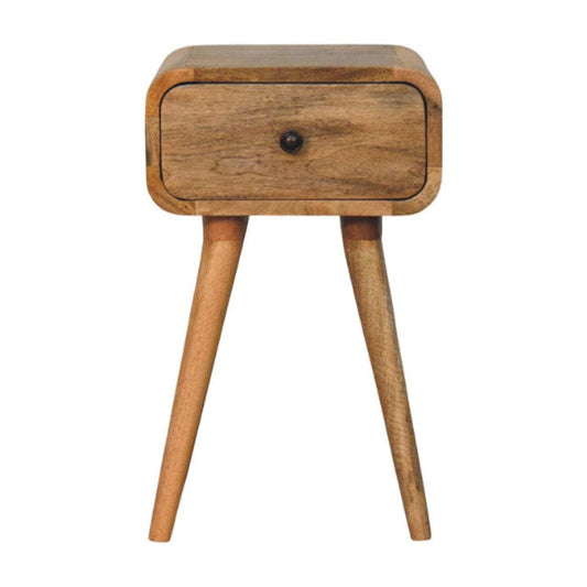 Avora Mini Oak-ish Nightstand with 1 drawer - Artisan Furniture - Flyclothing LLC