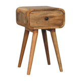 Avora Mini Oak-ish Nightstand with 1 drawer - Artisan Furniture - Flyclothing LLC