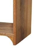 Newton Mini Oak-ish Nightstand with a drawer and open shelf - Artisan Furniture - Flyclothing LLC