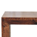 Solis Open California Walnut Side Table - Artisan Furniture - Flyclothing LLC
