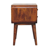 Avora 3-Drawer Chestnut Nightstand - Artisan Furniture - Flyclothing LLC