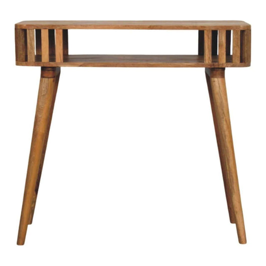 Slatted Oak-ish Console - Artisan Furniture - Flyclothing LLC