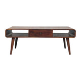 Avora 2 Drawer Chestnut Coffee Table - Artisan Furniture - Flyclothing LLC
