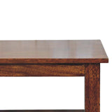 Belmont X-Frame Chestnut Coffee Table - Artisan Furniture - Flyclothing LLC