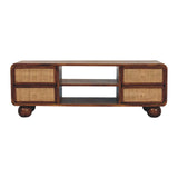 Larissa 4 Drawer Chestnut Media Unit - Artisan Furniture - Flyclothing LLC