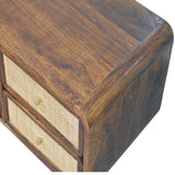 Larissa 4 Drawer Chestnut Media Unit