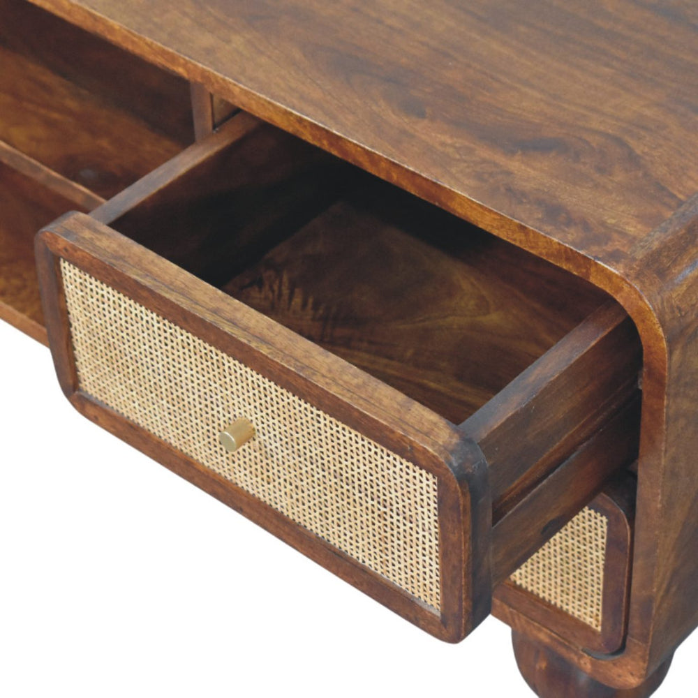 Larissa 4 Drawer Chestnut Media Unit - Artisan Furniture - Flyclothing LLC