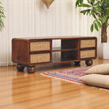 Larissa 4 Drawer Chestnut Media Unit - Artisan Furniture - Flyclothing LLC