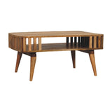 Slatted Oak-ish Coffee Table - Artisan Furniture - Flyclothing LLC