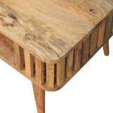 Slatted Oak-ish Coffee Table - Artisan Furniture - Flyclothing LLC