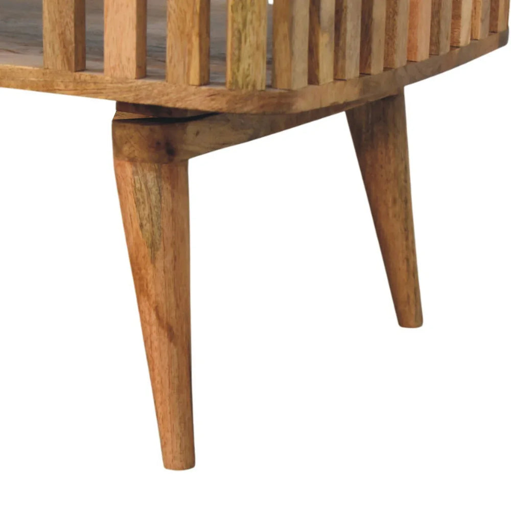 Slatted Oak-ish Coffee Table - Artisan Furniture - Flyclothing LLC