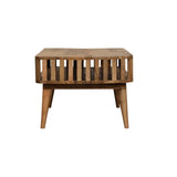 Slatted Oak-ish Coffee Table - Artisan Furniture - Flyclothing LLC