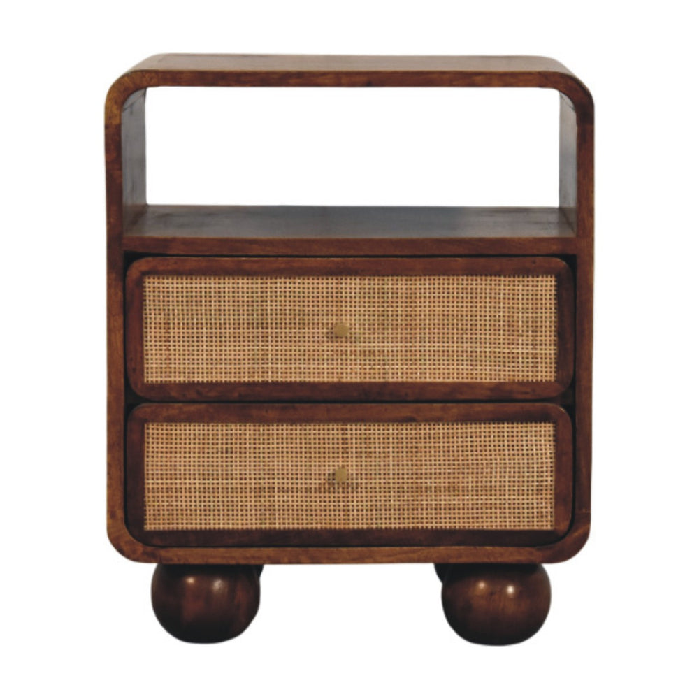 Larissa 2 Drawer Chestnut Nightstand