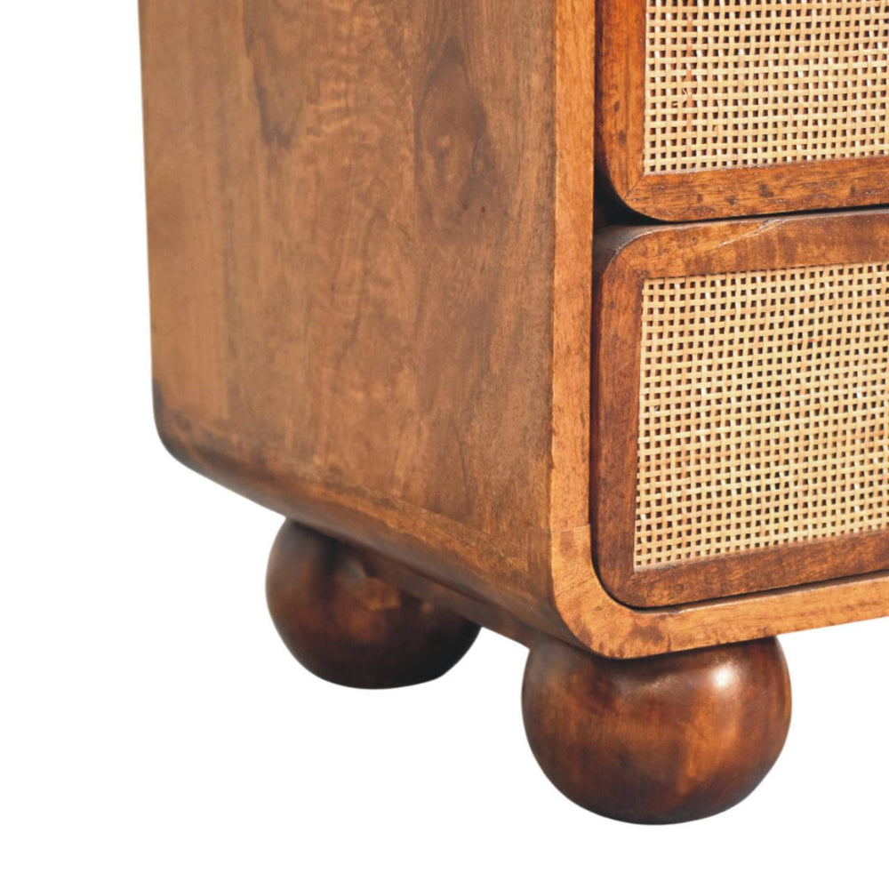 Larissa 2 Drawer Chestnut Nightstand