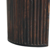 Velvet Mocha Fluted Bench - Artisan Furniture - Flyclothing LLC