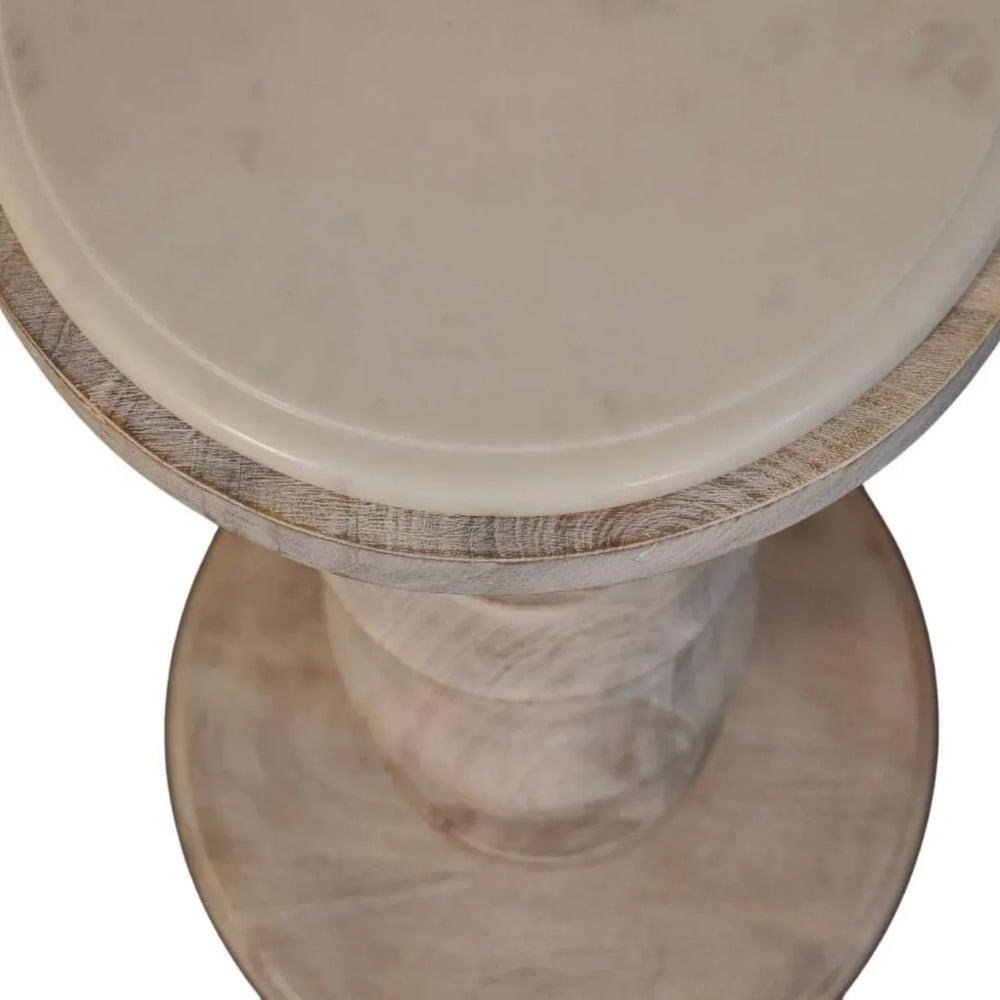 The Bellis Marble Accent Table - Artisan Furniture - Flyclothing LLC