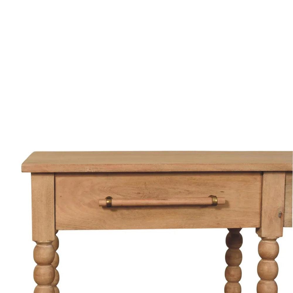 Savoy Bobbin Console with Jute Shelves - Artisan Furniture - Flyclothing LLC