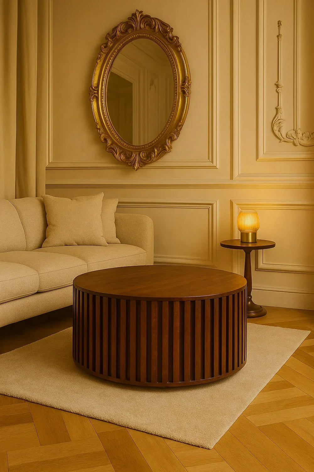 Orion Slatted Coffee Table - Artisan Furniture - Flyclothing LLC