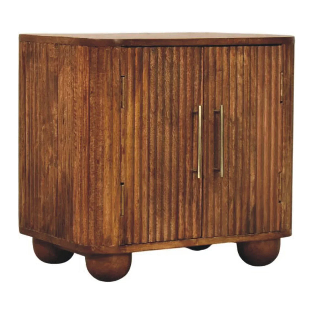 Solis Fluted Mini Sideboard - Artisan Furniture - Flyclothing LLC