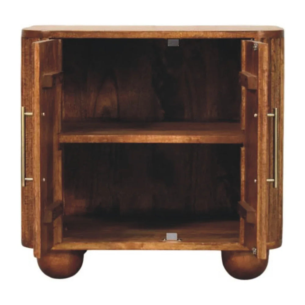 Solis Fluted Mini Sideboard - Artisan Furniture - Flyclothing LLC