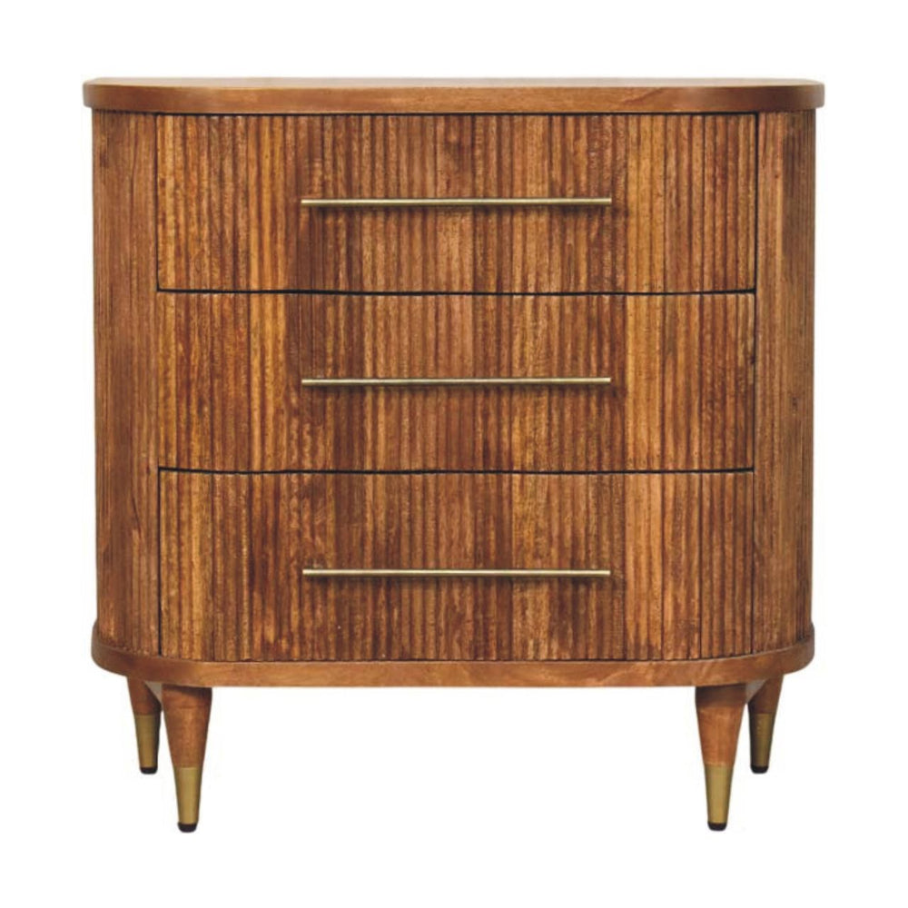 Emerson Ribbed 3-Drawer Chest