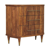 Emerson Ribbed 3-Drawer Chest - Artisan Furniture - Flyclothing LLC