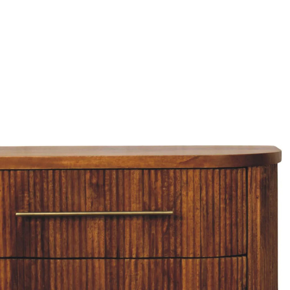 Emerson Ribbed 3-Drawer Chest - Artisan Furniture - Flyclothing LLC