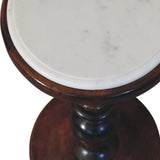 Bellmont Marble-Top Side Table - Artisan Furniture - Flyclothing LLC