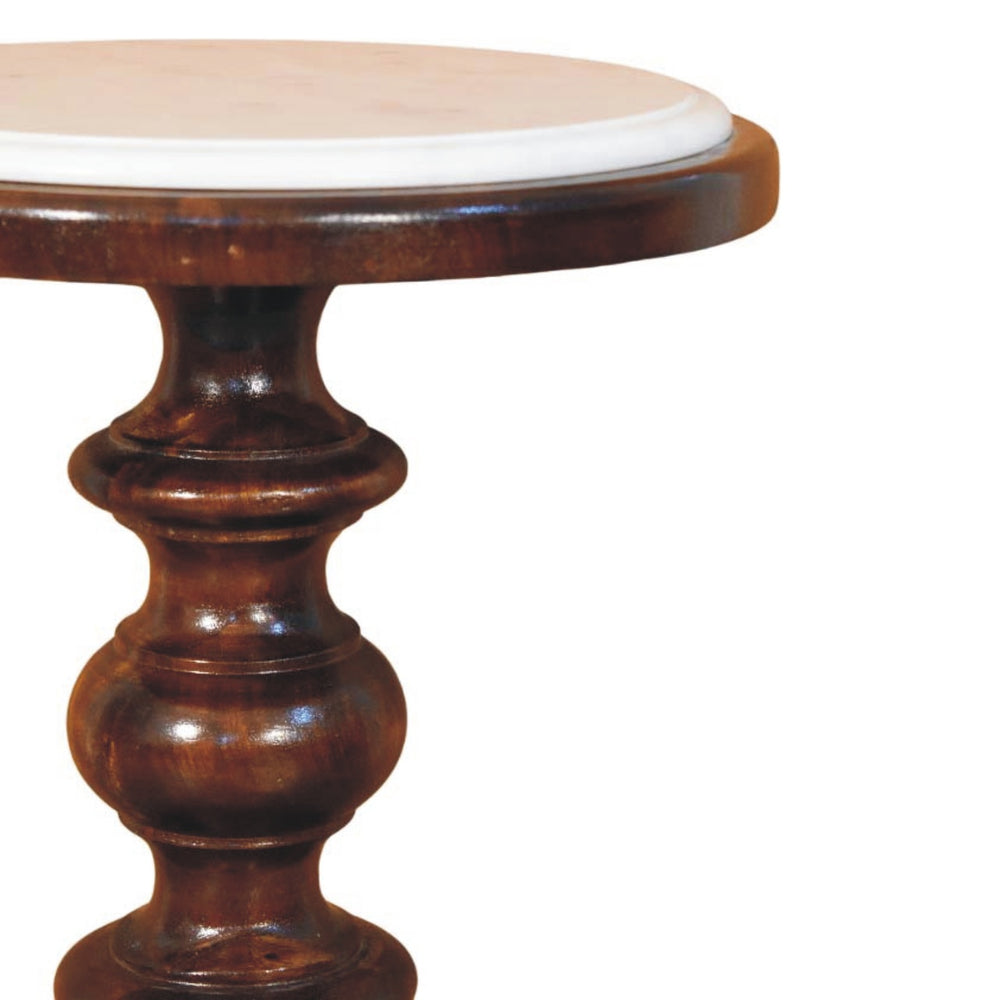 Bellmont Marble-Top Side Table