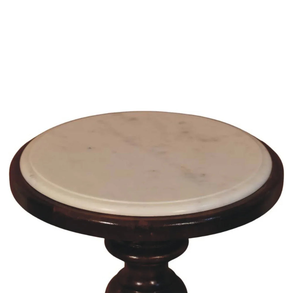 Bellmont Marble-Top Side Table - Artisan Furniture - Flyclothing LLC