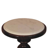 Bellmont Marble-Top Side Table - Artisan Furniture - Flyclothing LLC