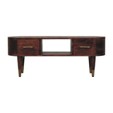 Two-Drawer Open-Slot Media Unit - Artisan Furniture - Flyclothing LLC