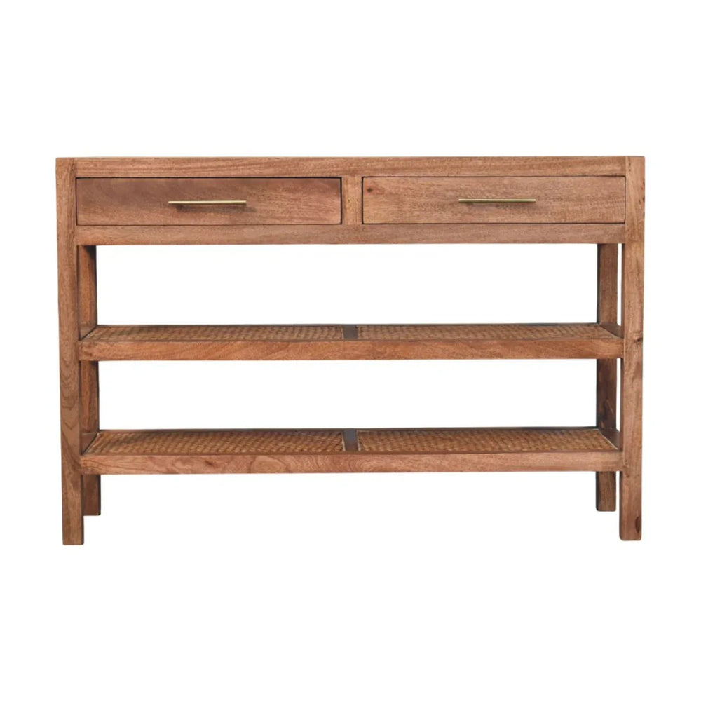 Woven Tier Console - Artisan Furniture - Flyclothing LLC