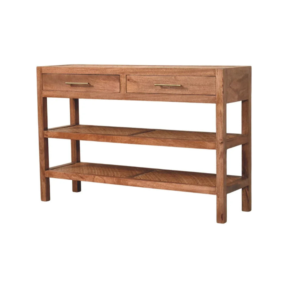 Woven Tier Console - Artisan Furniture - Flyclothing LLC
