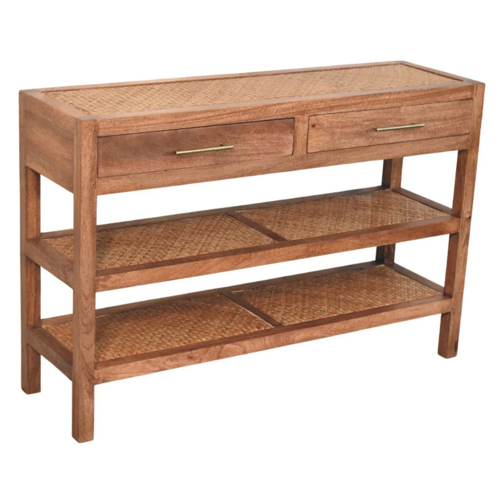 Woven Tier Console - Artisan Furniture - Flyclothing LLC