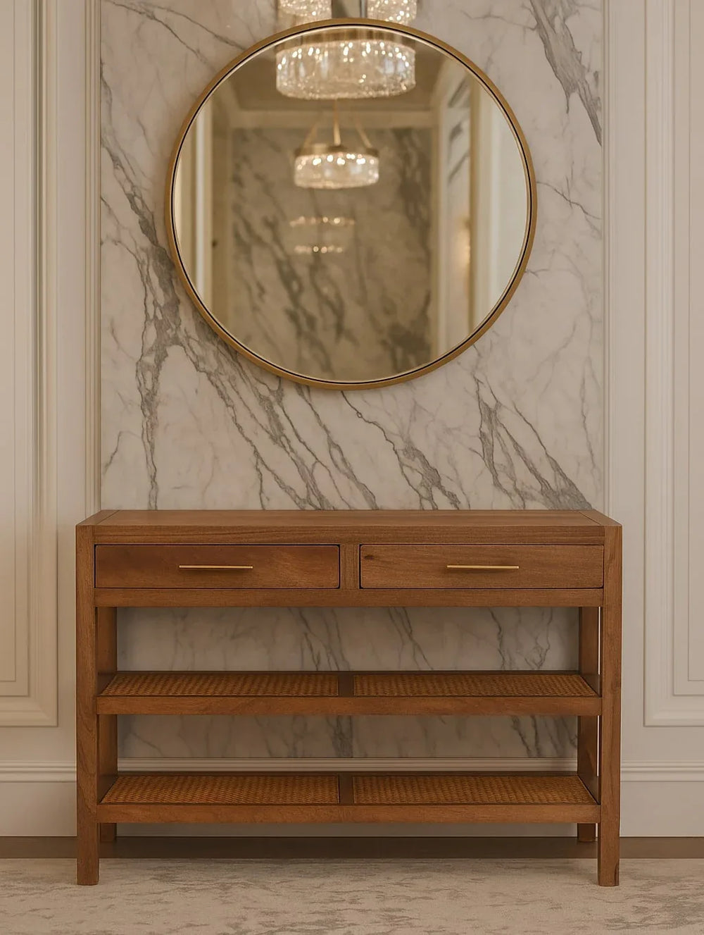 Woven Tier Console - Artisan Furniture - Flyclothing LLC