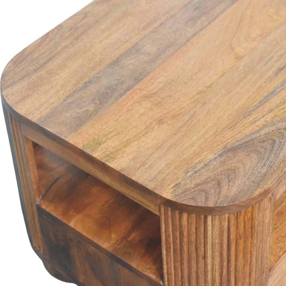 Briarwood Fluted Coffee Table - Artisan Furniture - Flyclothing LLC