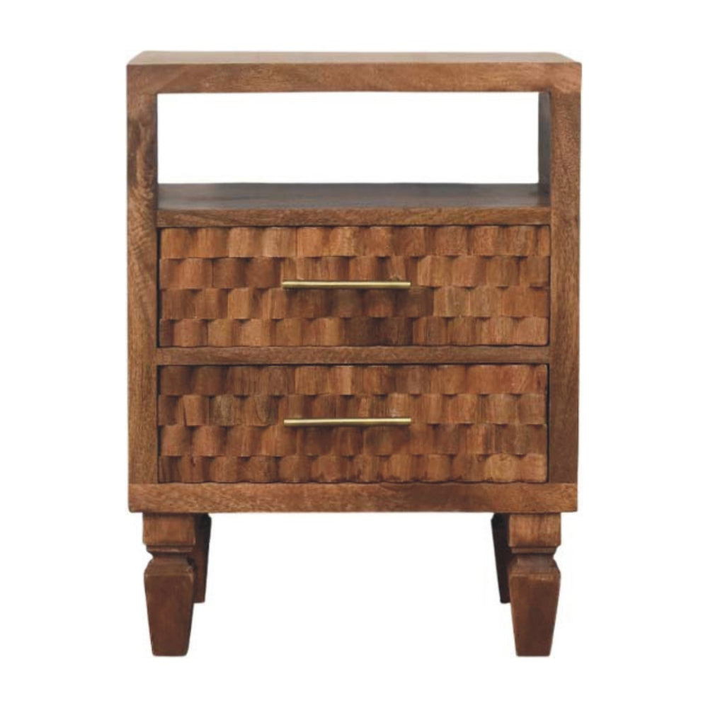 Arno Bedside in Golden Teak