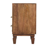 Arno Bedside in Golden Teak - Artisan Furniture - Flyclothing LLC