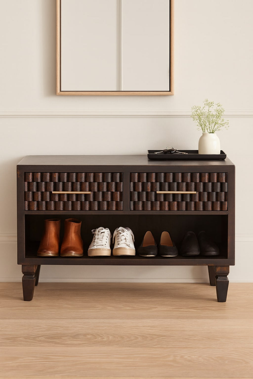 Rattan Curve Edge Nightstand
