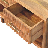 Arno Shoe Storage Unit in Golden Teak - Artisan Furniture - Flyclothing LLC