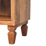 Arno Shoe Storage Unit in Golden Teak - Artisan Furniture - Flyclothing LLC