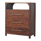 Arched Edge 3 Drawer Chest - Artisan Furniture - Flyclothing LLC